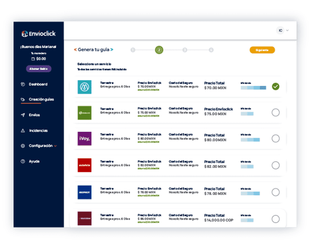 Envíos con Envíoclick